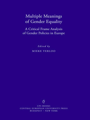 cover image of Multiple Meanings of Gender Equality